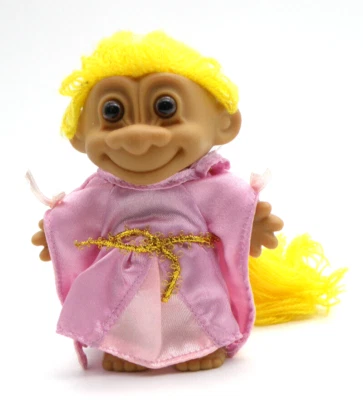 Muñeca Troll Russ Troll RAPUNZEL 5" Russ Storybook pelo dorado ojos marrones Foto 1 de 4