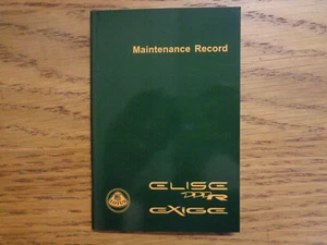 Lotus Elise 111R/Exige NEW Service History Book - Picture 1 of 1