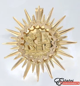 BROCHE COLGANTE ESTELA INCA ORO AMARILLO 18K - Imagen 1 de 7