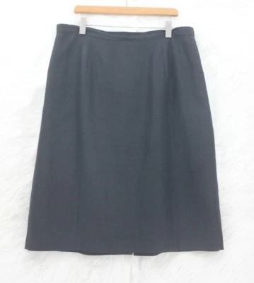 Falda Bloomingdales para mujer talla 16 negra vintage forrada recta lápiz rodilla #1832 Foto 1 de 4