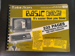 Basic computer language book - Radio Shack 62-2016 - TRS-80 - Bild 1 von 4