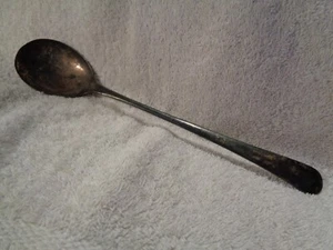 Silver Plated Serving Spoon - Made in England 9 1/2" - Picture 1 of 2