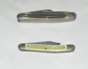2 Vintage old Folding Pocketknifes Imperial