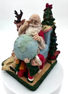 VTG Santas Best Classic Collectibles Vintage Figurine Globe Elves Reindeer Tree - Picture 1 of 10
