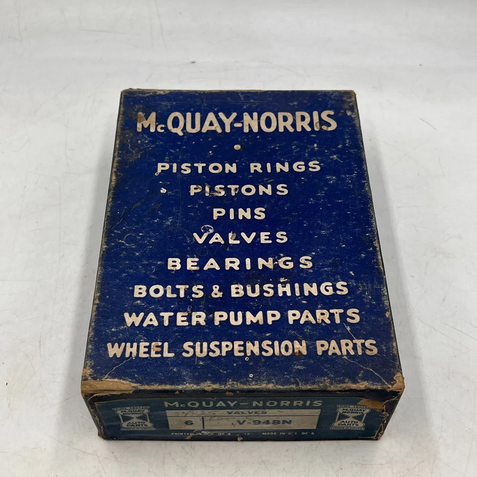 Lote de 6 VÁLVULAS DE ADMISIÓN MOTOR GM McQuay Norris 1934 1935 Chevrolet V-948N Foto 1 de 4