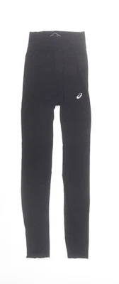 Asics Women's Black S Slim Fit Leggings Running & Gym Activewear - Image 1 of 4