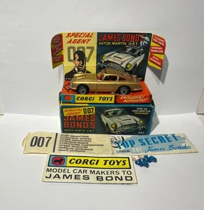 Corgi Toys 261 James Bond Aston Martin DB5, Original, Rare, Vintage, 1960's VNM - Picture 1 of 20