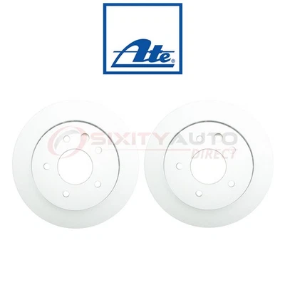 2 pc ATE Rear Disc Brake Rotor for 1997-2006 Jaguar XK8 - Braking Tire sj Foto 1 de 4