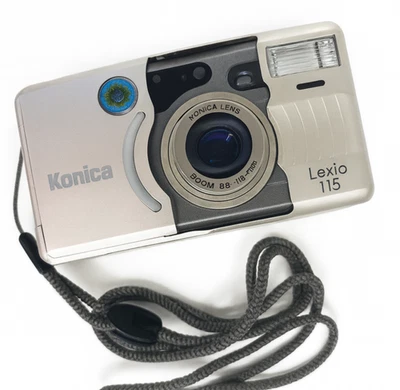 [NEAR MINT] Konica Lexio 115 Rare 35mm Point & Shoot Film Camera Works Japan - Image 1 of 4