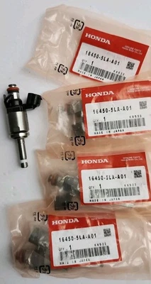 4 x INYECTORES DE COMBUSTIBLE OEM PARA HONDA ACUERDO CR-V ACURA TLX ILX 2.4L 16450-5LA-A01 Foto 1 de 4