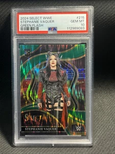 2024 Select WWE Stephanie Vaquer Rookie Ringside Green Flash PSA 10 WWE CHAMPION - Picture 1 of 2