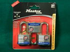 Master Lock Keyed Alike Laminated Steel Pin Tumbler Padlock ~ 3-Pack ~  #3TRILF