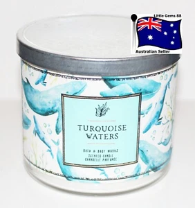 BATH & BODY WORKS CANDLE Turquoise Waters 3 WICKS 14.5OZ JAR SCENTED CANDLE - Picture 1 of 1