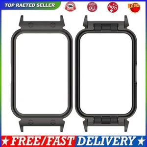 18mm Metal Watch Frame Bumper Housing Fit For Samsung Galaxy Fit3 (Black) #g - Zdjęcie 1 z 10