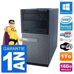 PC Tour Dell 9020 Intel Pentium G3220 RAM 16Go Disque Dur 1To Windows 10 Wifi - Photo 1/7