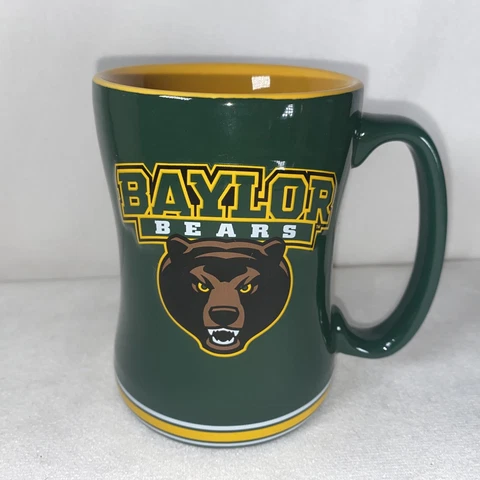 Baylor University Bears Mug Green Yellow Collegiate Licensed Product Cup BU Team Cover