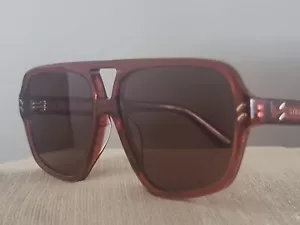 GAFAS DE SOL STELLA MCCARTNEY SC400341 ROOTBEAR BORGOÑA Y DORADO UN CLÁSICO DE LA MODA - Imagen 1 de 12