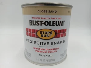 Rust-Oleum 7771730 1/2-Pint 8-Ounce Protective Enamel, Gloss Sand 7771 - Picture 1 of 4