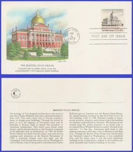 USA4 #1781 U/A FLEETWOOD FDC American Architecture Boston State House - Picture 1 of 1