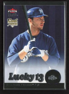 2007 Fleer Ultra #245 Ryan Braun RC Lucky 13 - Picture 1 of 2