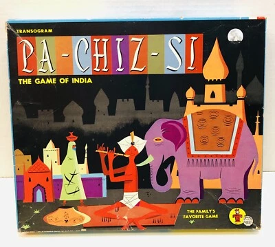 1955 Transogram PA-CHIZ-SI Game of India 100% Complete w/ Sealed Parts Vintage - Image 1 of 4