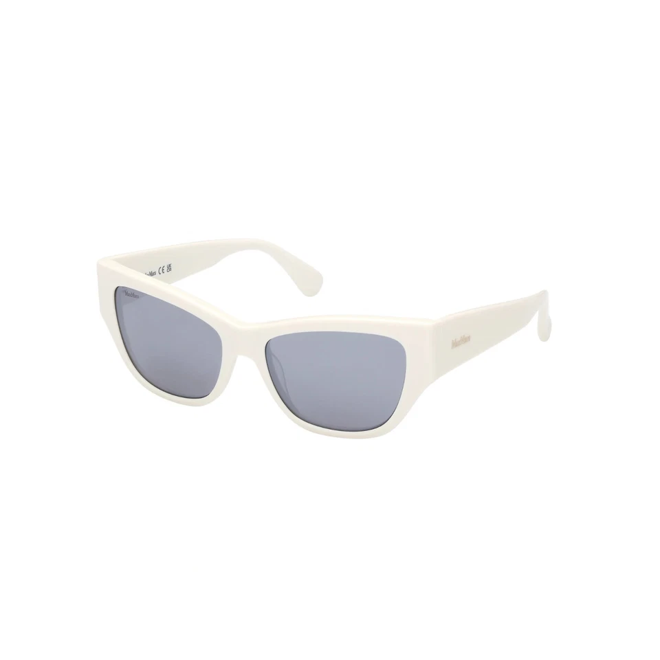 Gafas de sol MAX MARA MM0041 21C blanco ojo de gato marco de plástico 56-17-140 Foto 1 de 4