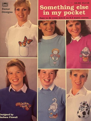 BANAR DESIGNS Counted Cross-Stitch Pattern SOMETHING ELSE IN MY POCKET Pamphlet - Image 1 of 2