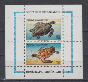 D. Peces Animales Marinos Turquía Bloque 28 Tortugas ** (mnh) - Imagen 1 de 1