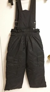 Climate Control Snow Pants Suspenders Size 6 Kids Snow Pants Black Toddler  - Picture 1 of 5