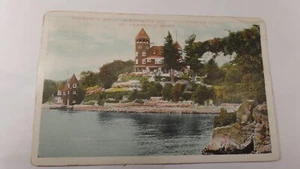 Postal vintage Thousand Island NY-Nueva York Hopewell Hall Alexandria Bay c1925 - Imagen 1 de 3