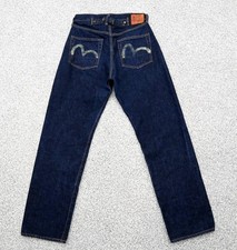 *** Good condition Old Evisu  seagull print Denim Jeans Mens Sz ｗ33 ***