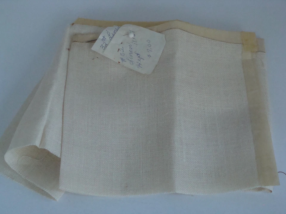 French Lace Linen 32 Count Cross Stitch Fabric 26 x 18 Beige - Image 1 of 4