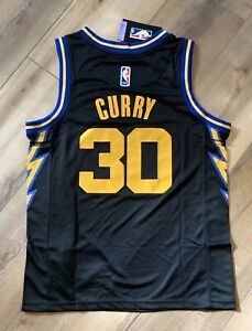 Stephen Curry #30 Golden State Youth Medium 10/12 Kids Black Jersey (Rep)