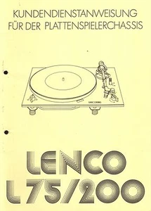 Lenco Service Manual für L 75-200 Copy - Picture 1 of 1