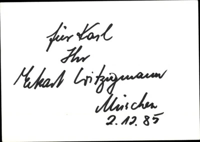 Autogramm Eckart Witzigmann, Österreichischer Gastronom und Koch - 4896062 - Bild 1 von 2