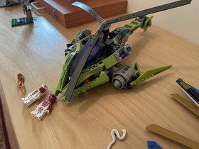 LEGO NINJAGO: Rattlecopter (9443) AND JAY BATTLE JET. 95 COMPLETE WITH MINIFIGS