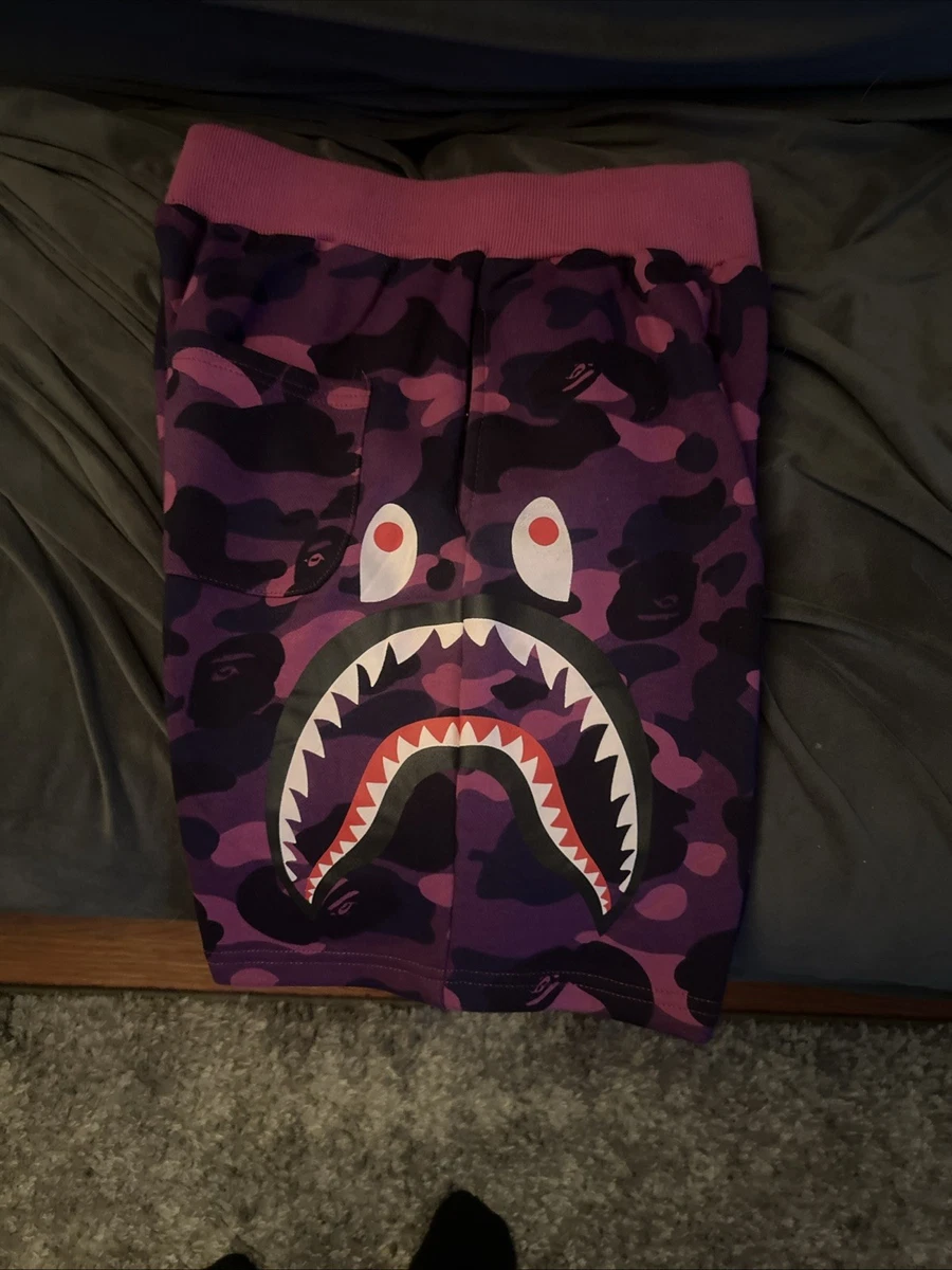 A BATHING APE BAPE PURPLE CAMO ショーツ　パンツ A BATHING APE(アベイシングエイプ) / ショートパンツ/L/ポリエステル