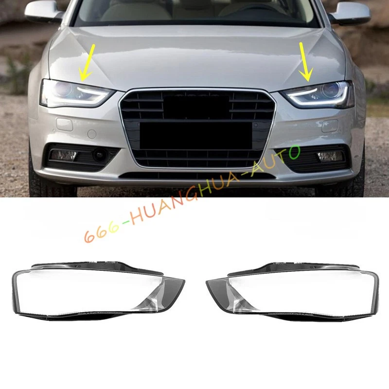 Cubierta de lente transparente de ambos faros laterales + sellador para Audi A4 S4 RS4 2013-2015 Foto 1 de 4