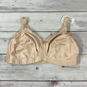 Amoena Mastectomy Bra Womens 40DD Nude Beige Rita 2004 Wireless Soft Cup NEW - Picture 1 of 13