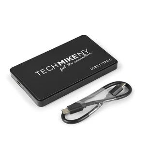 TechMikeNY Boîtier de disque dur/SSD fin port USB 3.1 Type-C 2,5'' (0,5'' d'épaisseur - Photo 1/4