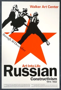 Poster Walker Art Center 'Arte nella vita: costruttivismo russo 1914-1932' 1990 - Foto 1 di 7
