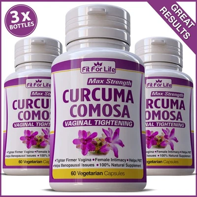180 X PÍLDORAS CÚRCUMA COMOSA ESTIRAMIENTO VAGINAL HERBAL APRETADOR DETENER OLOR PMS PMT # Foto 1 de 4