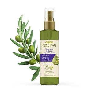 Dalan d’Olive Pure Olive Oil REPARATIVE BODY OIL 24 Hour Moisture 200 ml NEW - Picture 1 of 6