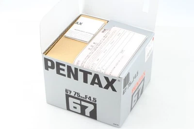 ¡Raro!【 Sin usar en caja】 Lente SMC Pentax 67 Late 75mm F/4.5 6x7 67II de... - Imagen 1 de 4