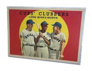1959 Topps Baseball #147 Cubs Clubbers Long Ernie Banks Moryn guter Zustand sc - Bild 1 von 2