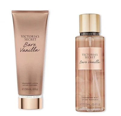 CALIKO Victoria’s Secret Bare Vanilla Fragrance Body Mists 250mL & Lotion 236mL