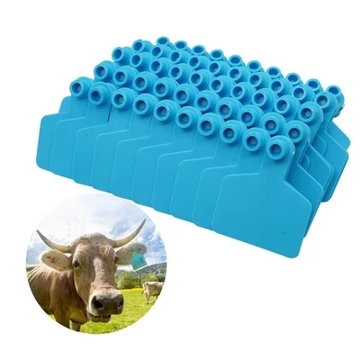 NOMAL Blank Ear Tags Livestock Ear Tags for Cattle Goats Sheep Pigs Hogs Cows Calf