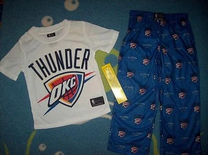Oklahoma City OKC Thunder Pajamas NBA Sleepwear Boys Sz 4-6 Basketball UNK NWT - Picture 1 of 1