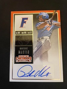 2015 Panini Contenders College Ticket Autographs #17 Richie Martin Batting Auto