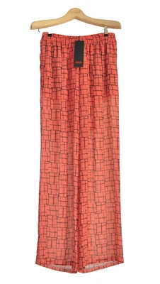 Minx  Gr 40  Chiffon Hose  ESKIA    Koralle / Schwarz   NEU - Bild 1 von 2